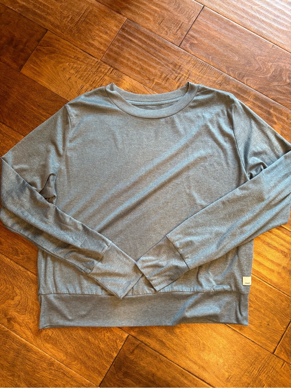 Vuori Women's Long-Sleeve Crewneck- slate blue